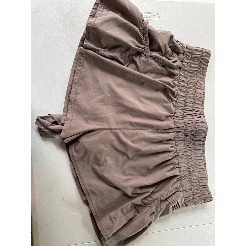 Free‎ People Movement The Way Home Shorts Mauve Brown High Rise Running Large